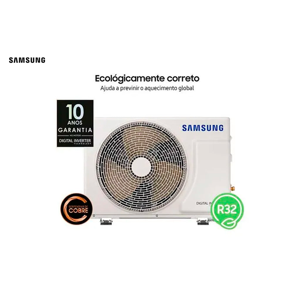 Ar Condicionado Split Hi-Wall Inverter Wi-Fi Samsung WindFree AI 12.000 Btu/h Quente/Frio 220V | AR12DXFAAWKNAZ