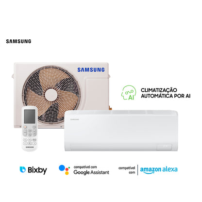 Ar Condicionado Split Hi-Wall Samsung Digital Inverter Ultra AI 11.000 Btu/h Frio 220V | AR12DYFZAWK/AZ