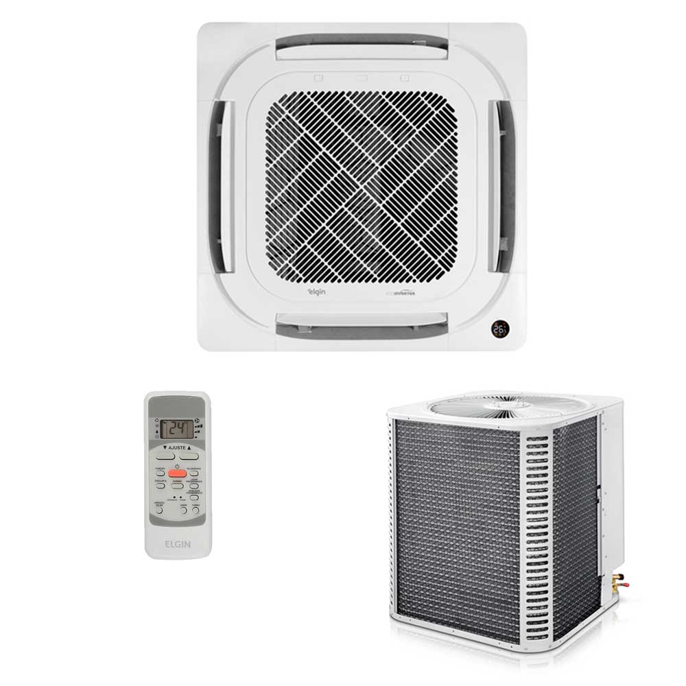 Ar Condicionado Cassete Elgin Inverter 48.000 BTU/h Frio 220V - R-410A | KVFC48B2CC