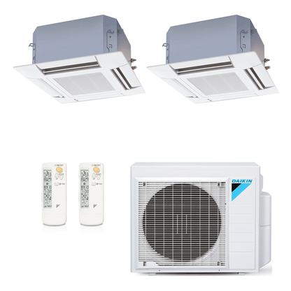 Ar Condicionado Daikin Multi Split Inverter 24.000 BTU (2x Cassete 4 Vias 12.000) Quente/Frio 220v