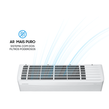 Ar Condicionado Split Hi Wall Samsung WindFree Connect Inverter 22.000 BTU/h Quente/Frio 220v