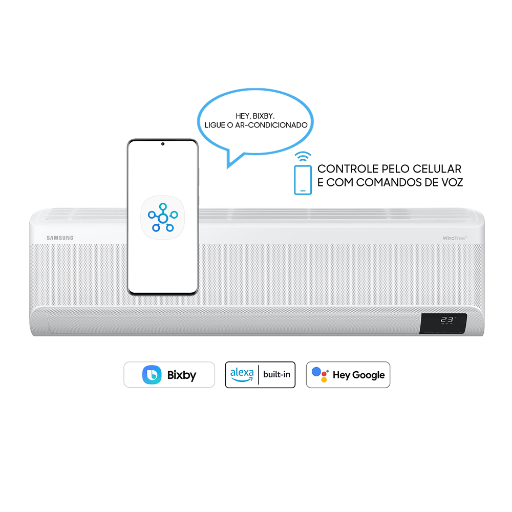 Ar Condicionado Split Hi Wall Samsung WindFree Connect Inverter 22.000 BTU/h Frio 220v