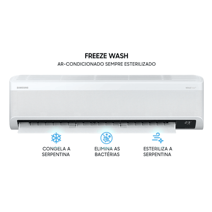 Ar Condicionado Split Hi Wall Samsung WindFree Connect Inverter 22.000 BTU/h Quente/Frio 220v