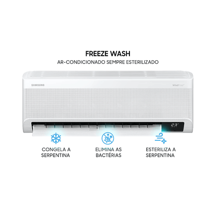 Ar Condicionado Split Hi Wall Samsung WindFree Connect Inverter 12.000 BTU/h Quente/Frio 220v