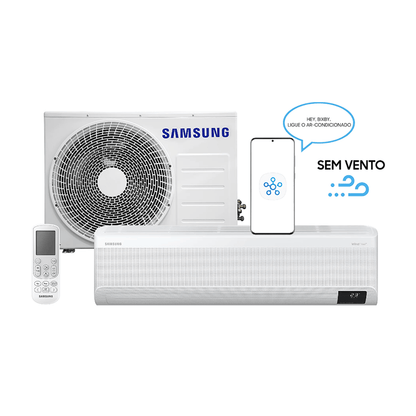 Ar Condicionado Split Hi Wall Samsung WindFree Connect Inverter 22.000 BTU/h Quente/Frio 220v