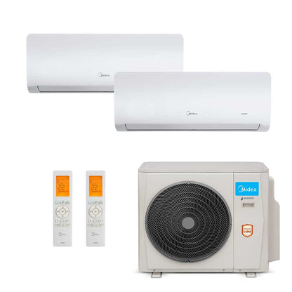 Ar Condicionado Multi-Split Midea Inverter 18.000 BTU (2x 12.000) Quente/Frio 220v