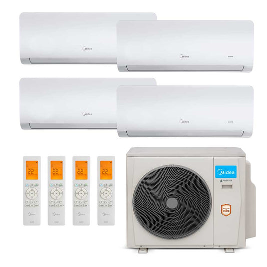 Ar Condicionado Multi-Split Midea Inverter 42.000 BTU (1x 9.000 e 3x 12.000) Quente/Frio 220v