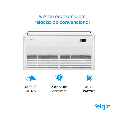 Ar Condicionado Piso Teto Inverter Elgin Eco 48.000 BTU/h Frio 220v