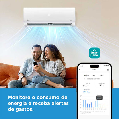 Ar Condicionado Split Hi-Wall Midea Inverter Xtreme Save AI Connect 12.000 BTU/h Frio 220V R-32