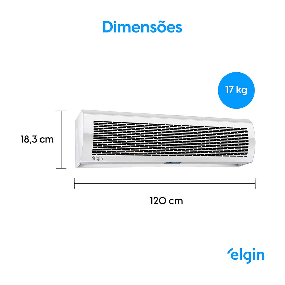 Cortina de Ar Elgin Compact 120cm 220v