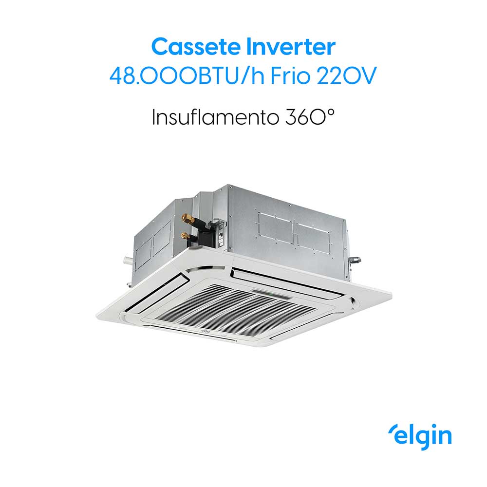 Ar Condicionado Cassete Inverter Elgin 48.000 BTU/h Frio 220v