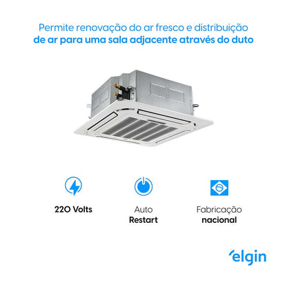 Ar Condicionado Cassete Inverter Elgin 48.000 BTU/h Frio 220v