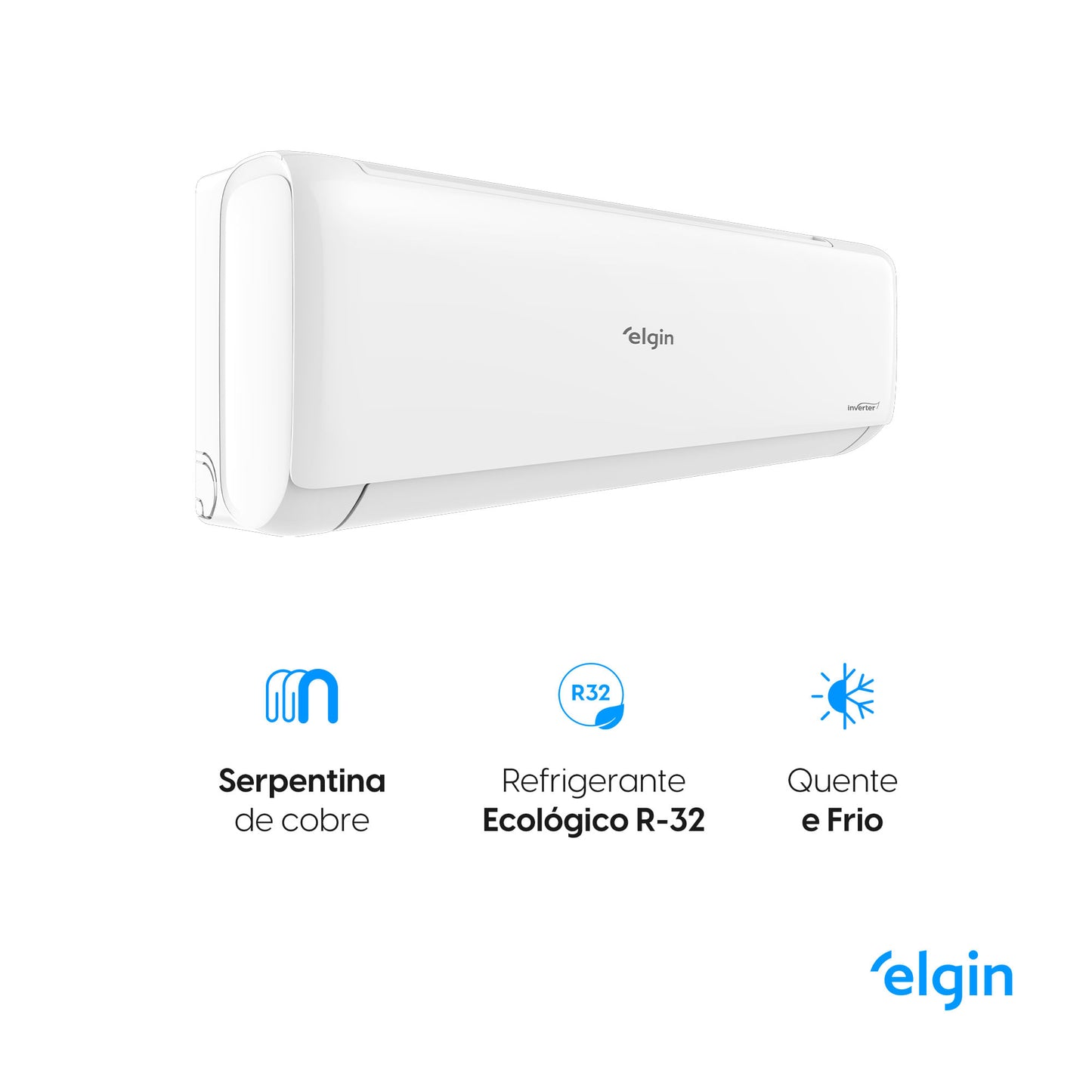 Ar Condicionado Split Hi Wall Inverter Elgin Eco II 30.000 BTU/h Frio 220v Wi-Fi