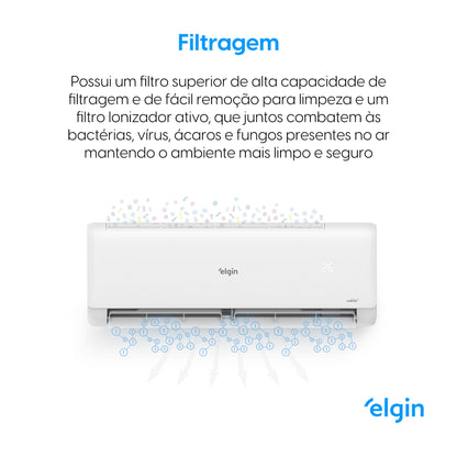 Ar Condicionado Split Hi Wall Inverter Elgin Eco II 30.000 BTU/h Frio 220v Wi-Fi