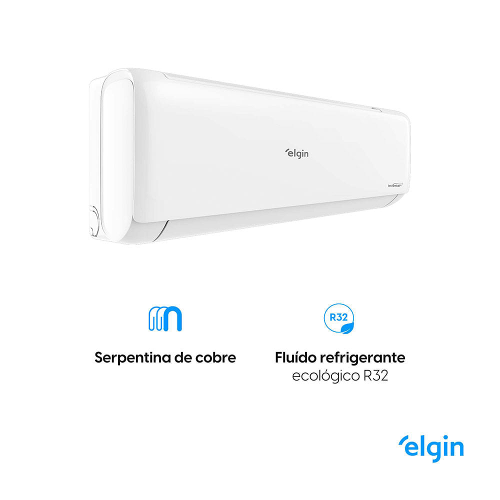 Ar Condicionado Split Hi Wall Inverter Elgin Eco II 12.000 BTU/h Quente/Frio 220v