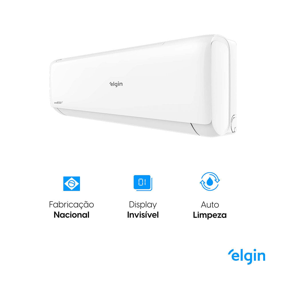 Ar Condicionado Split Hi Wall Inverter Elgin Eco II 12.000 BTU/h Quente/Frio 220v