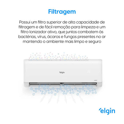 Ar Condicionado Split Hi Wall Inverter Elgin Eco II 12.000 BTU/h Quente/Frio 220v Wi-Fi