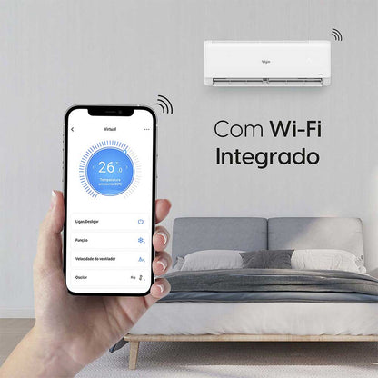 Ar Condicionado Split Hi Wall Inverter Elgin Eco II 9.000 BTU/h Frio 220v Wi-Fi