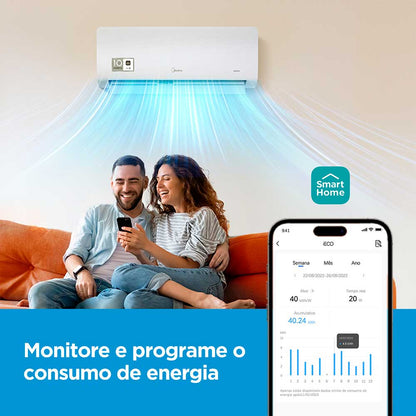 Ar Condicionado Split Hi Wall Inverter Midea Xtreme Save Connect 18.000 BTU/h Frio 220v