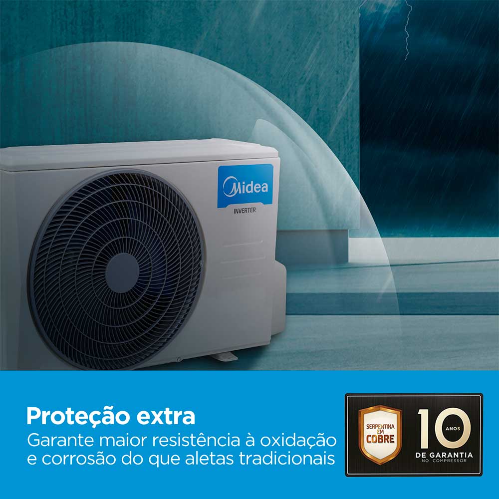 Ar Condicionado Split Hi Wall Inverter Midea Xtreme Save Connect 18.000 BTU/h Frio 220v