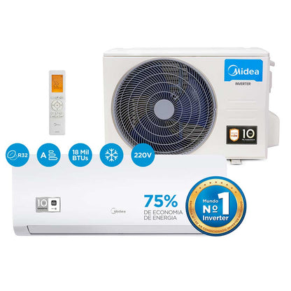 Ar Condicionado Split Hi Wall Inverter Midea Xtreme Save Connect 18.000 BTU/h Frio 220v