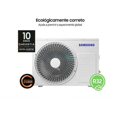 Ar Condicionado Split Hi-Wall Samsung Digital Inverter Ultra AI 24.000 Btu/h Frio 220V | AR24DYFZAWK/AZ