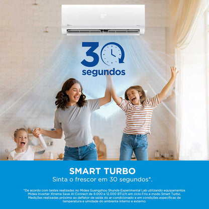 Ar Condicionado Split Hi-Wall Midea Inverter Xtreme Save AI Connect 12.000 BTU/h Frio 220V R-32