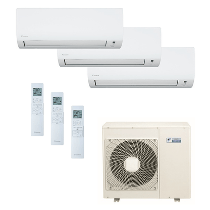 Ar Condicionado Daikin Multi Split Inverter 34.000 BTU (1x 9.000 e 1x 12.000 e 1x 18.000) Quente/Frio 220v