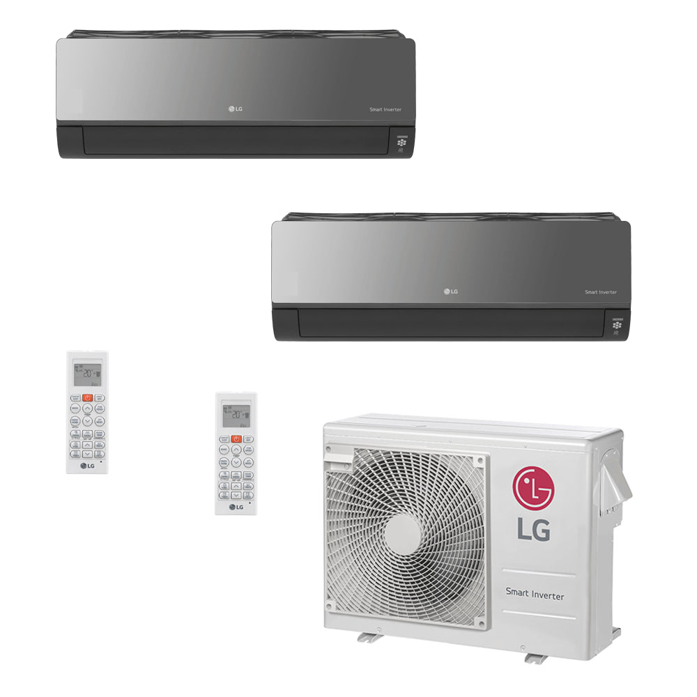 Ar Condicionado Multi-Split LG Artcool Inverter 24.000 BTU (2x 11.900) Quente/Frio 220v