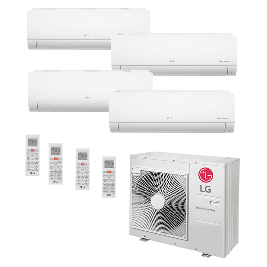 Ar Condicionado Multi-Split LG 48.000 BTU (1x 11.900 BTU 2x 17.100 BTU e 1x 22.500 BTU) Quente/Frio 220v