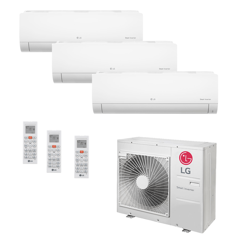 Ar Condicionado Multi-Split LG Inverter 30.000 BTU (1x 8.500 e 2x 11.900) Quente/Frio 220v