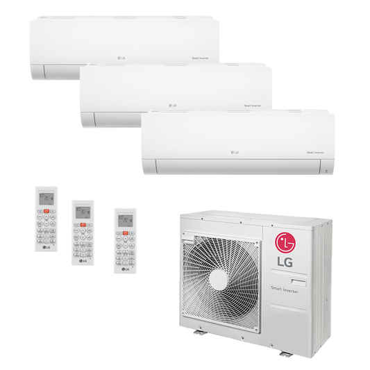 Ar Condicionado Multi-Split LG Inverter 30.000 BTU (1x 7.200 e 2x 11.900) Quente/Frio 220v