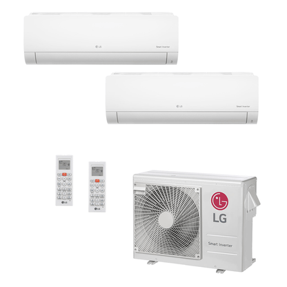 Ar Condicionado Multi-Split LG Inverter 24.000 BTU (1x 8.500 e 1x 17.100) Quente/Frio 220v