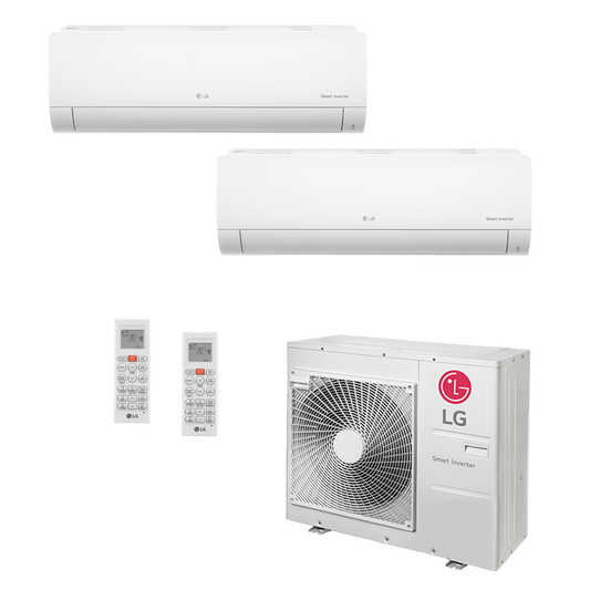 Ar Condicionado Multi-Split LG Inverter 30.000 BTU (1x 11.900 e 1x 17.100) Quente/Frio 220v