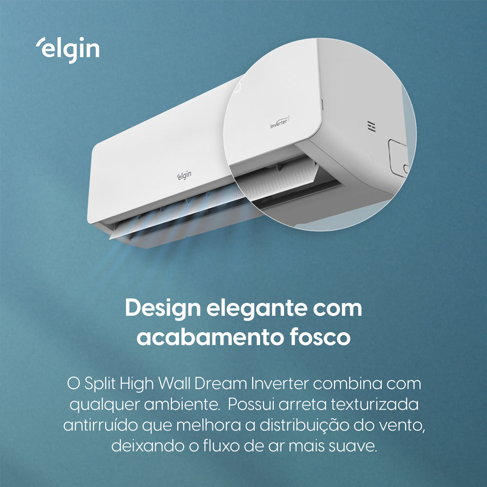 Ar Condicionado Split Hi-Wall Elgin Eco Dream Inverter Wi-Fi 30.000 BTU/h R-32 Frio 220V | HIFC30C2WACA