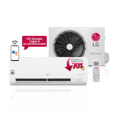 Ar Condicionado Split Hi Wall LG Dual Inverter Voice 12.000 BTU/h Frio 110v