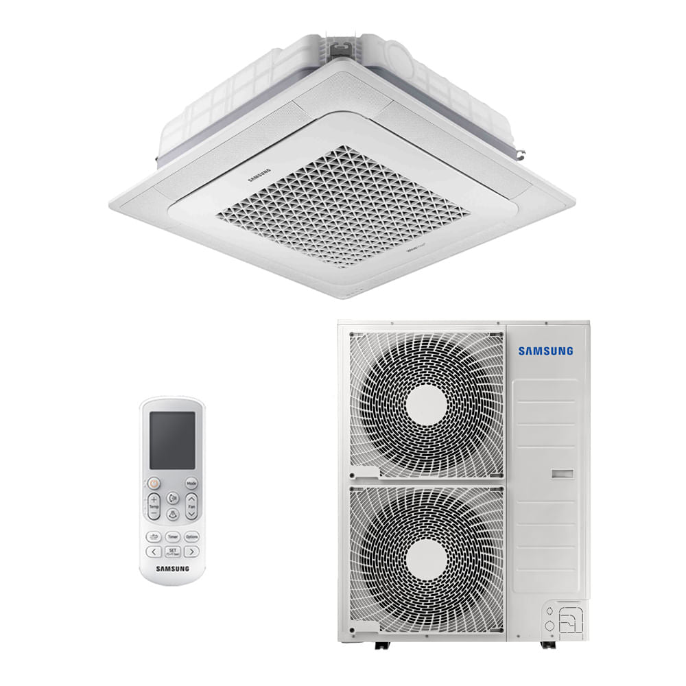 Ar Condicionado Cassete 4 Vias Inverter Samsung WindFree 47.000 BTU/h Quente/Frio 220v Wi-Fi